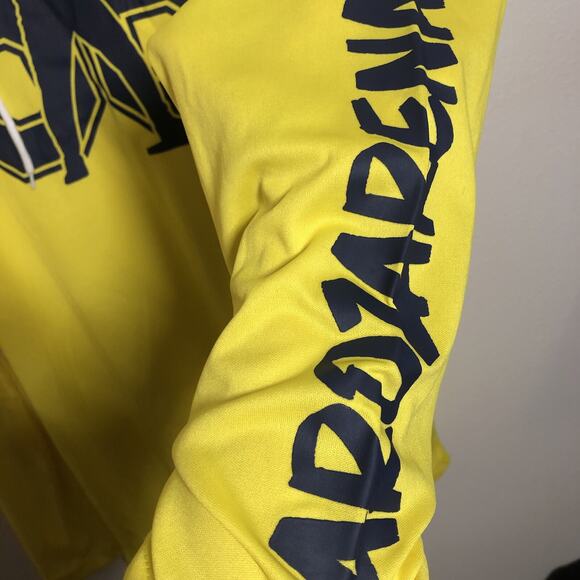 Randy Arozarena XL Crossed Arm Lightweight SGA Lightweight Yellow Hooded Jersey - Picture 12 of 13